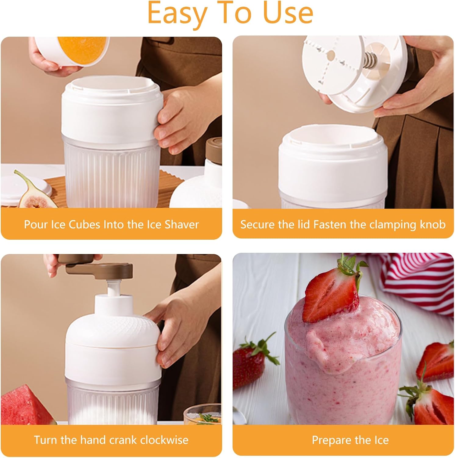 Portable Manual Ice Shaver Sno - Home Cooking Recipes 评论和价格