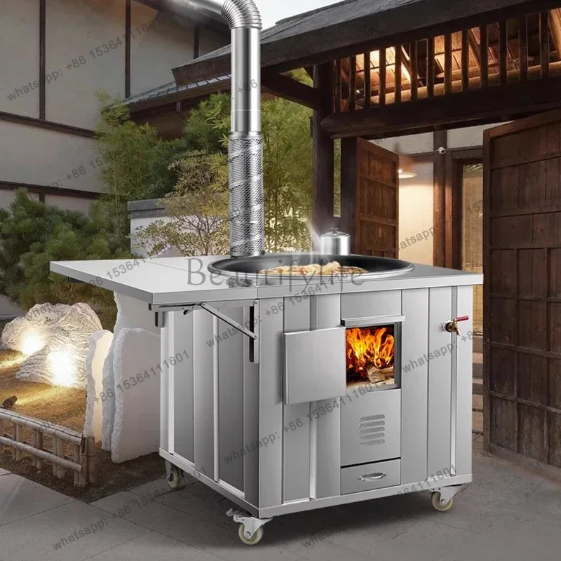 LSStainless Steel Firewood Sto - Home Cooking Heater 评论和价格